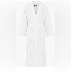 White terry shawl collar Bathrobe new size small/medium